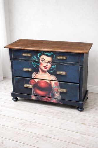 Tattoo pinup girl kommode - tattoo,