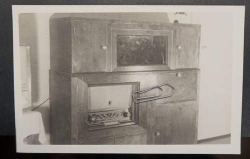 Foto postkarte röhrenradio - postkarte,